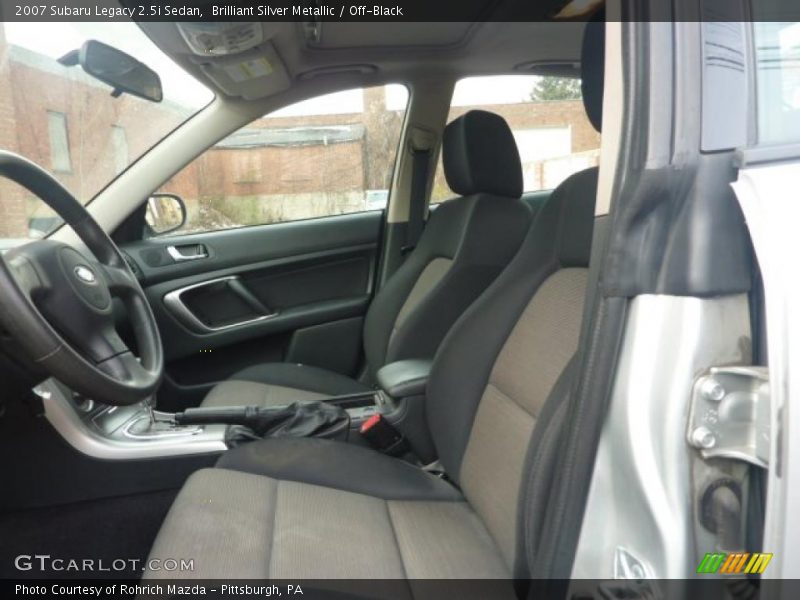Brilliant Silver Metallic / Off-Black 2007 Subaru Legacy 2.5i Sedan