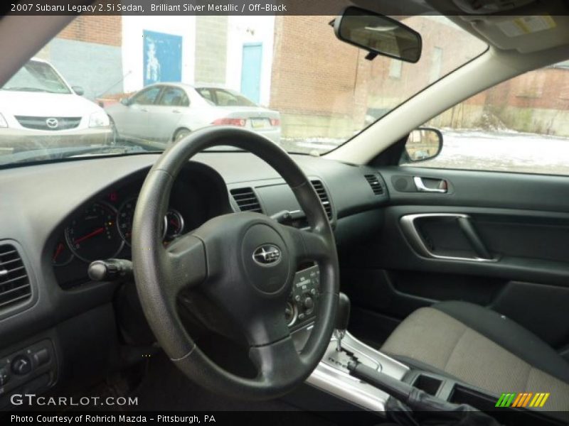 Brilliant Silver Metallic / Off-Black 2007 Subaru Legacy 2.5i Sedan