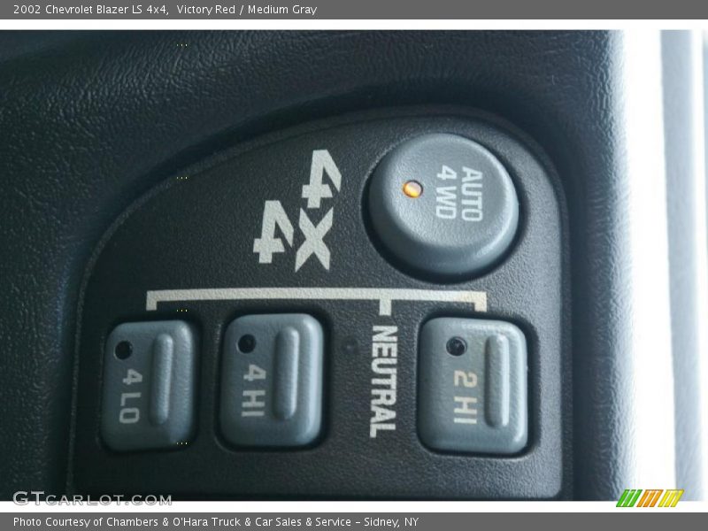 Victory Red / Medium Gray 2002 Chevrolet Blazer LS 4x4