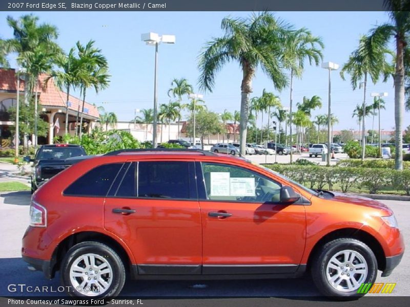 Blazing Copper Metallic / Camel 2007 Ford Edge SE