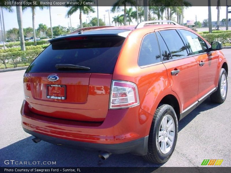 Blazing Copper Metallic / Camel 2007 Ford Edge SE