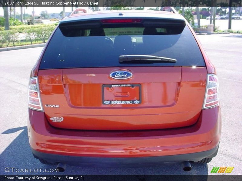 Blazing Copper Metallic / Camel 2007 Ford Edge SE