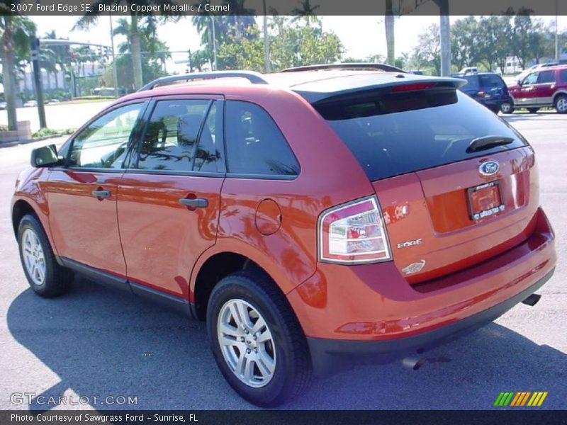 Blazing Copper Metallic / Camel 2007 Ford Edge SE