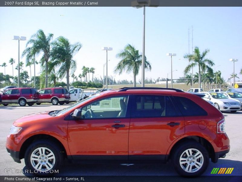 Blazing Copper Metallic / Camel 2007 Ford Edge SE