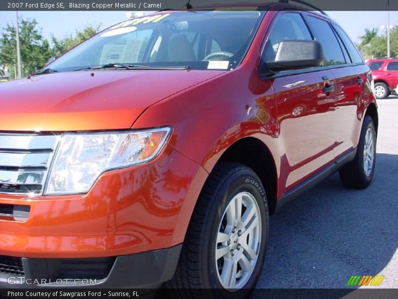 Blazing Copper Metallic / Camel 2007 Ford Edge SE