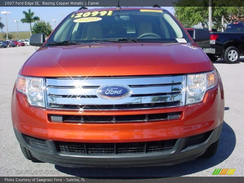 Blazing Copper Metallic / Camel 2007 Ford Edge SE