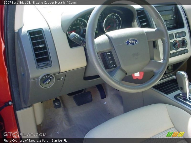 Blazing Copper Metallic / Camel 2007 Ford Edge SE