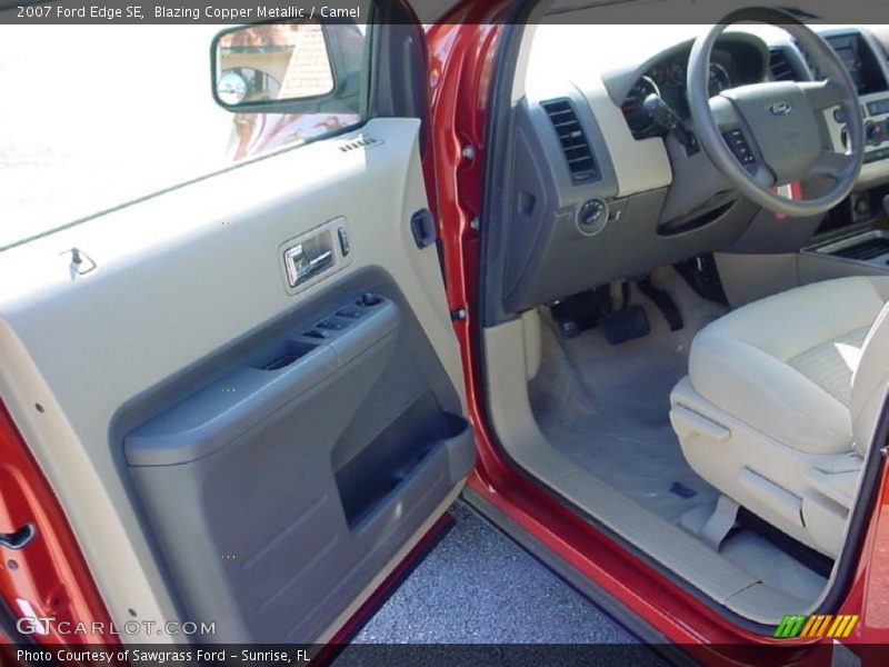 Blazing Copper Metallic / Camel 2007 Ford Edge SE
