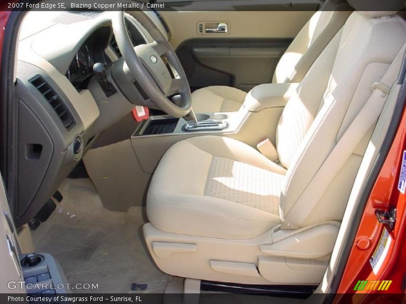 Blazing Copper Metallic / Camel 2007 Ford Edge SE