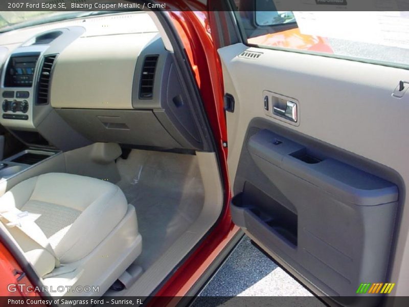 Blazing Copper Metallic / Camel 2007 Ford Edge SE