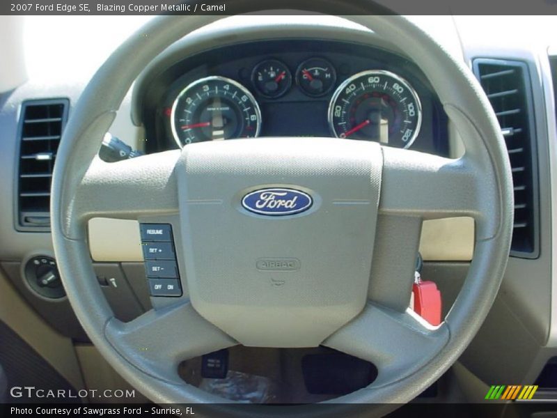 Blazing Copper Metallic / Camel 2007 Ford Edge SE