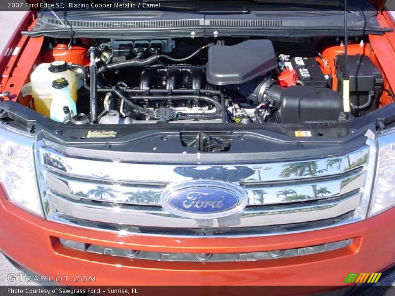 Blazing Copper Metallic / Camel 2007 Ford Edge SE
