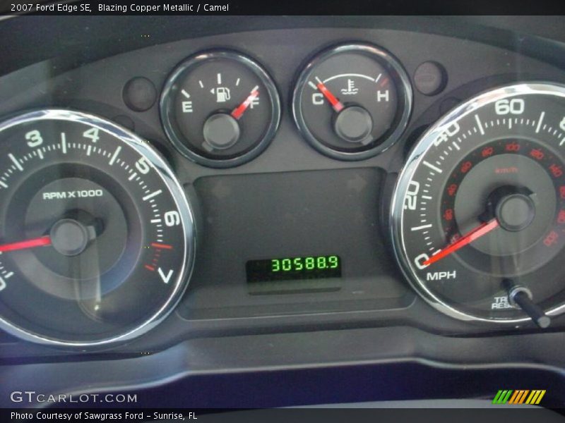 Blazing Copper Metallic / Camel 2007 Ford Edge SE