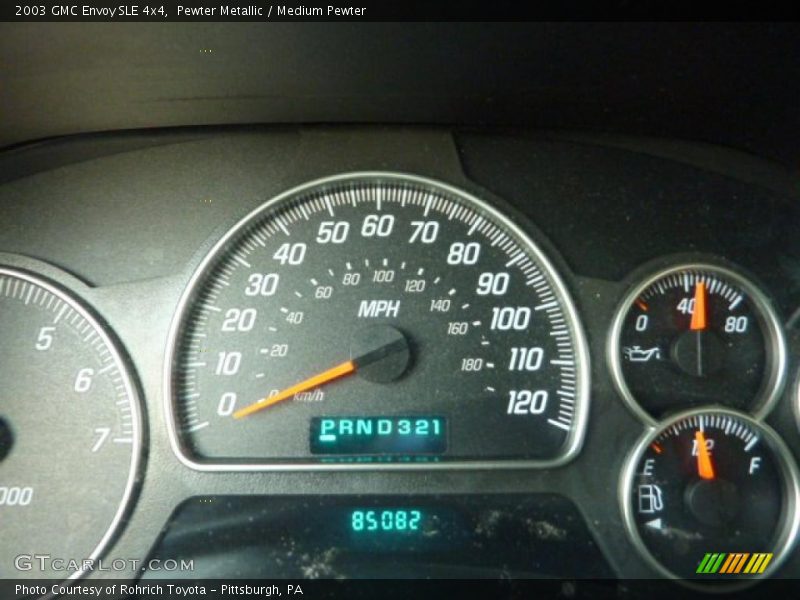 Pewter Metallic / Medium Pewter 2003 GMC Envoy SLE 4x4