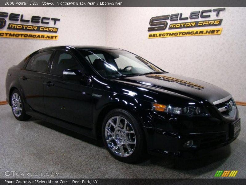Nighthawk Black Pearl / Ebony/Silver 2008 Acura TL 3.5 Type-S