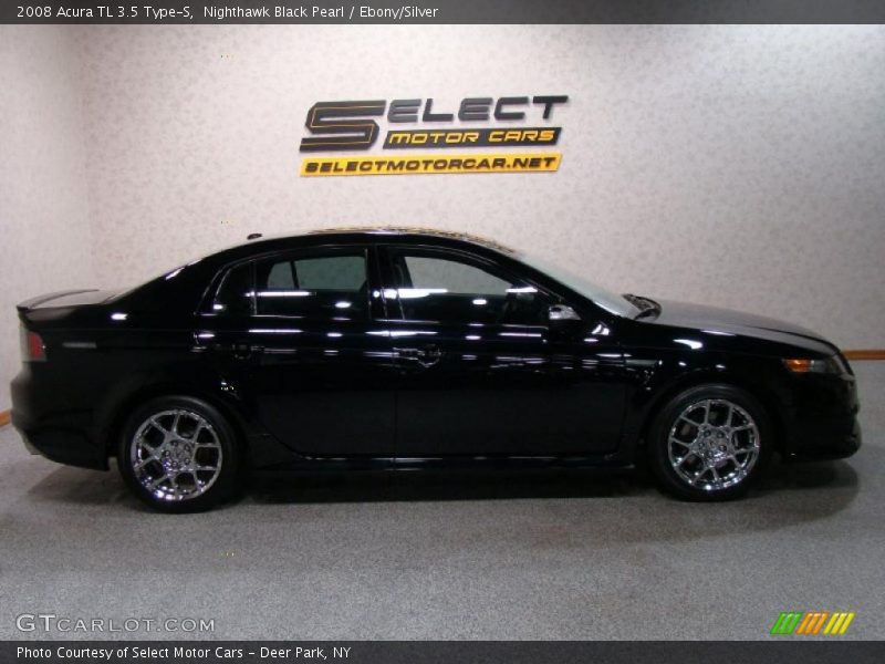 Nighthawk Black Pearl / Ebony/Silver 2008 Acura TL 3.5 Type-S