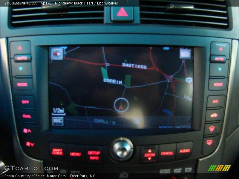 Nighthawk Black Pearl / Ebony/Silver 2008 Acura TL 3.5 Type-S