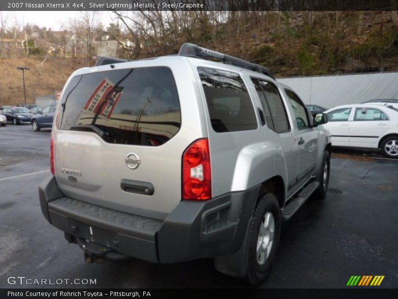 Silver Lightning Metallic / Steel/Graphite 2007 Nissan Xterra X 4x4