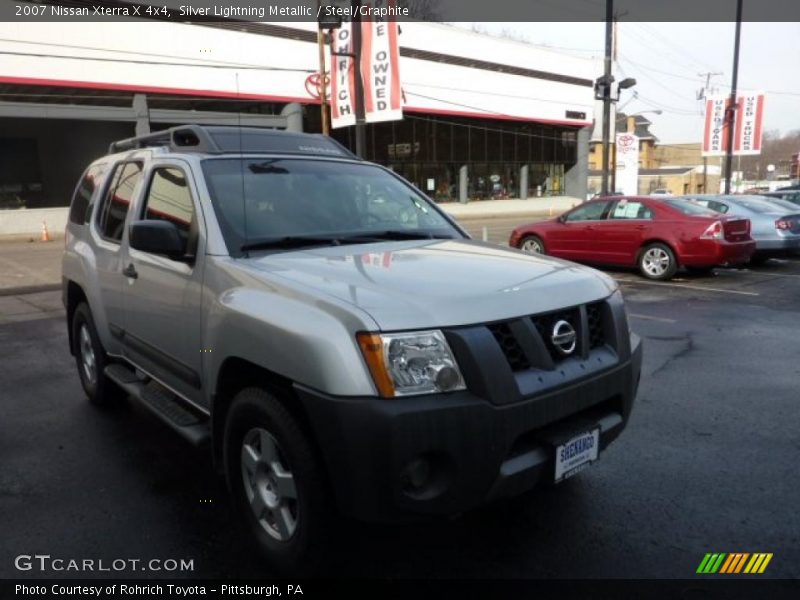 Silver Lightning Metallic / Steel/Graphite 2007 Nissan Xterra X 4x4