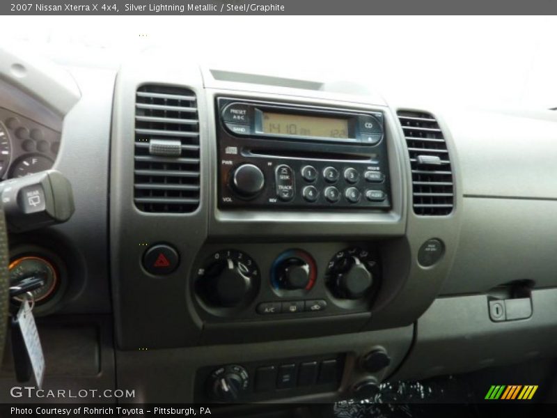 Silver Lightning Metallic / Steel/Graphite 2007 Nissan Xterra X 4x4