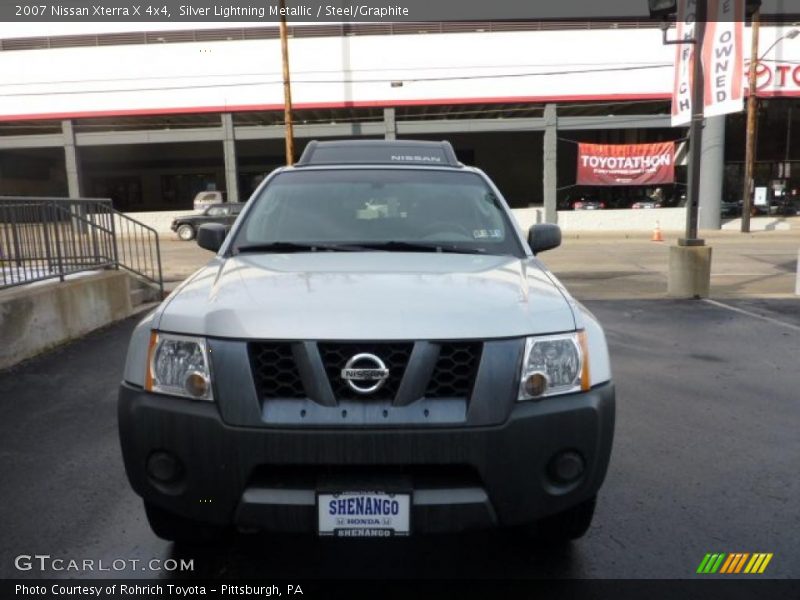 Silver Lightning Metallic / Steel/Graphite 2007 Nissan Xterra X 4x4