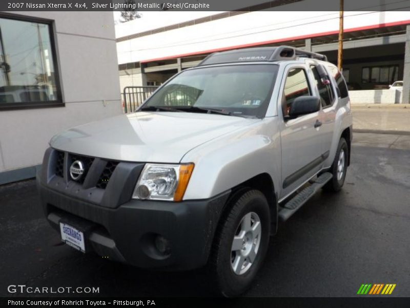 Silver Lightning Metallic / Steel/Graphite 2007 Nissan Xterra X 4x4