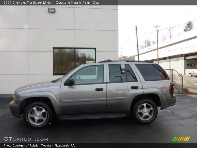 Graystone Metallic / Light Gray 2007 Chevrolet TrailBlazer LS 4x4