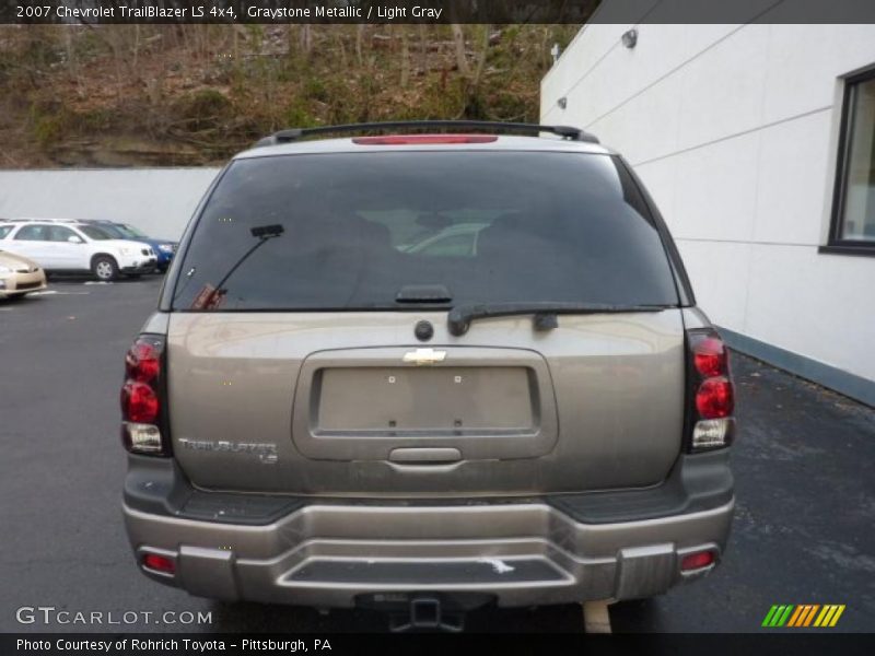 Graystone Metallic / Light Gray 2007 Chevrolet TrailBlazer LS 4x4