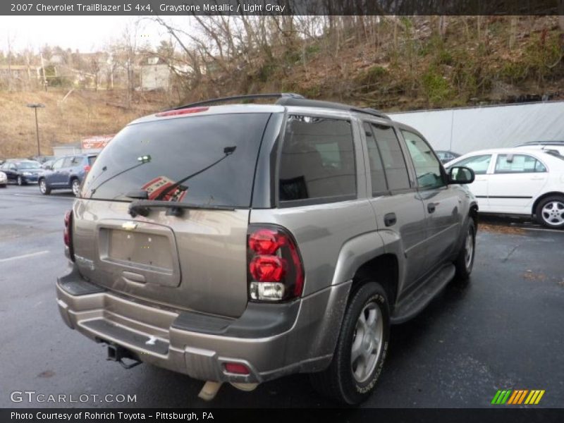 Graystone Metallic / Light Gray 2007 Chevrolet TrailBlazer LS 4x4