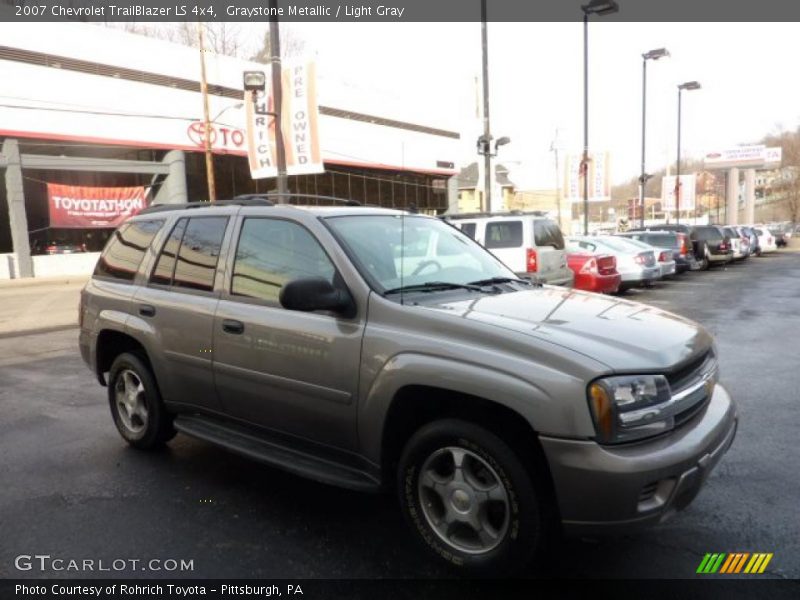 Graystone Metallic / Light Gray 2007 Chevrolet TrailBlazer LS 4x4
