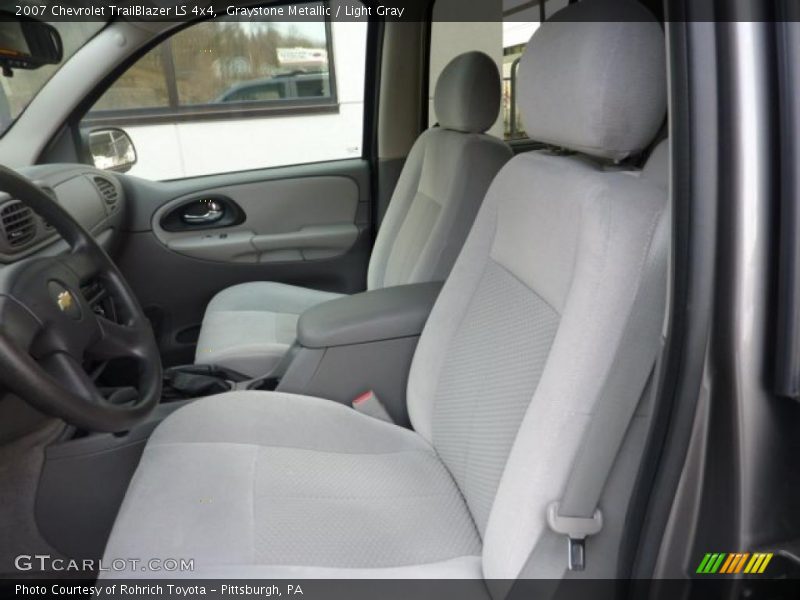 Graystone Metallic / Light Gray 2007 Chevrolet TrailBlazer LS 4x4