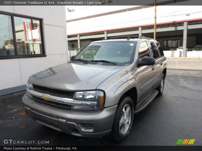 Graystone Metallic / Light Gray 2007 Chevrolet TrailBlazer LS 4x4
