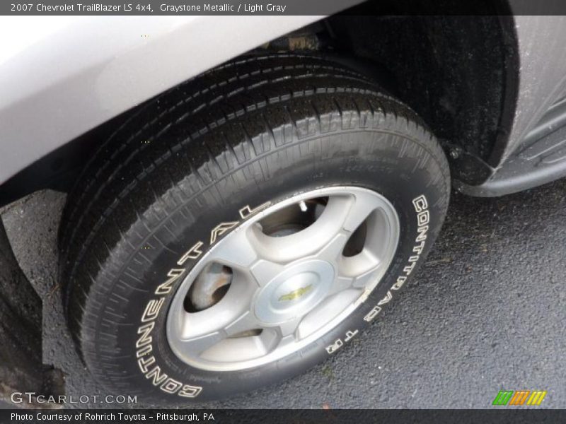 Graystone Metallic / Light Gray 2007 Chevrolet TrailBlazer LS 4x4