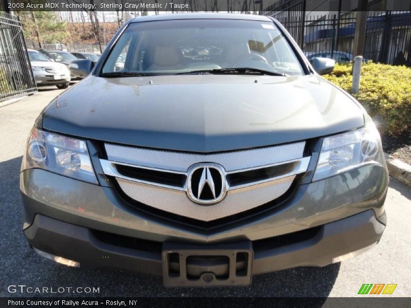 Sterling Gray Metallic / Taupe 2008 Acura MDX Technology