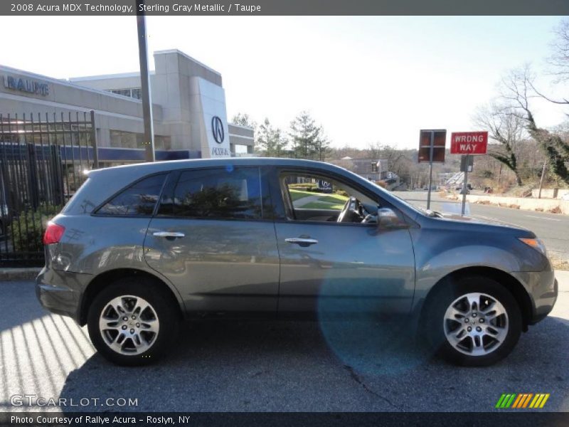 Sterling Gray Metallic / Taupe 2008 Acura MDX Technology