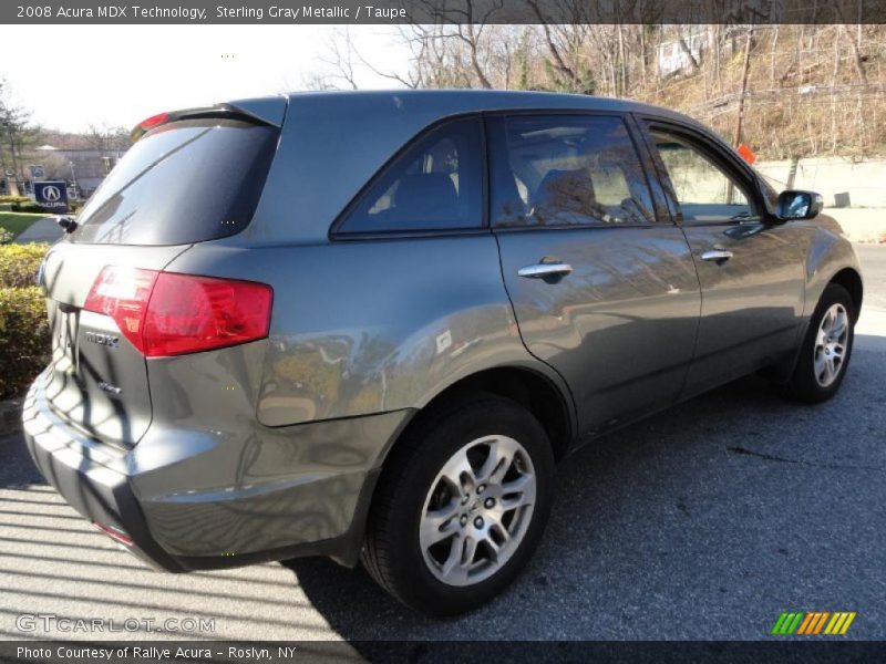 Sterling Gray Metallic / Taupe 2008 Acura MDX Technology