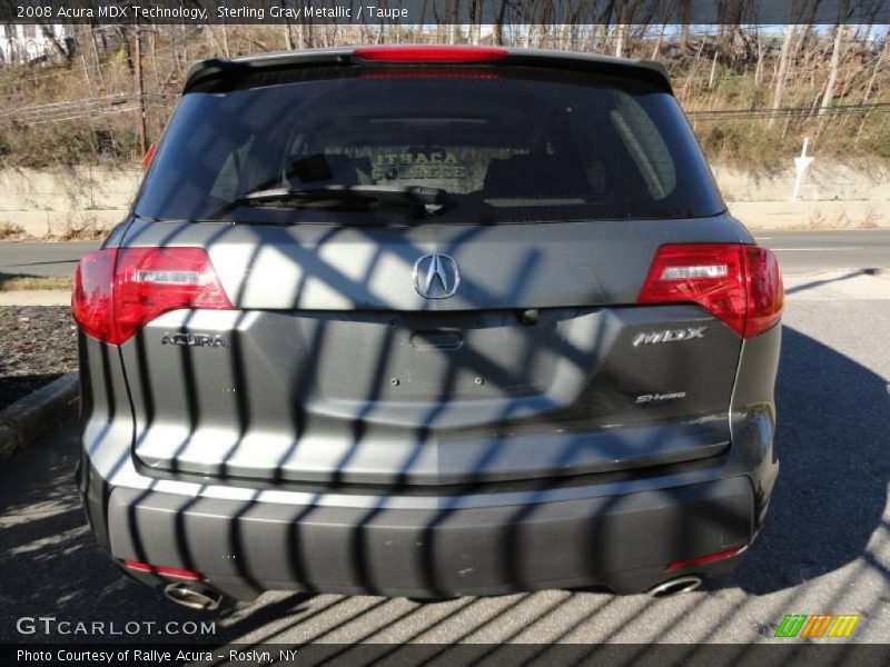 Sterling Gray Metallic / Taupe 2008 Acura MDX Technology