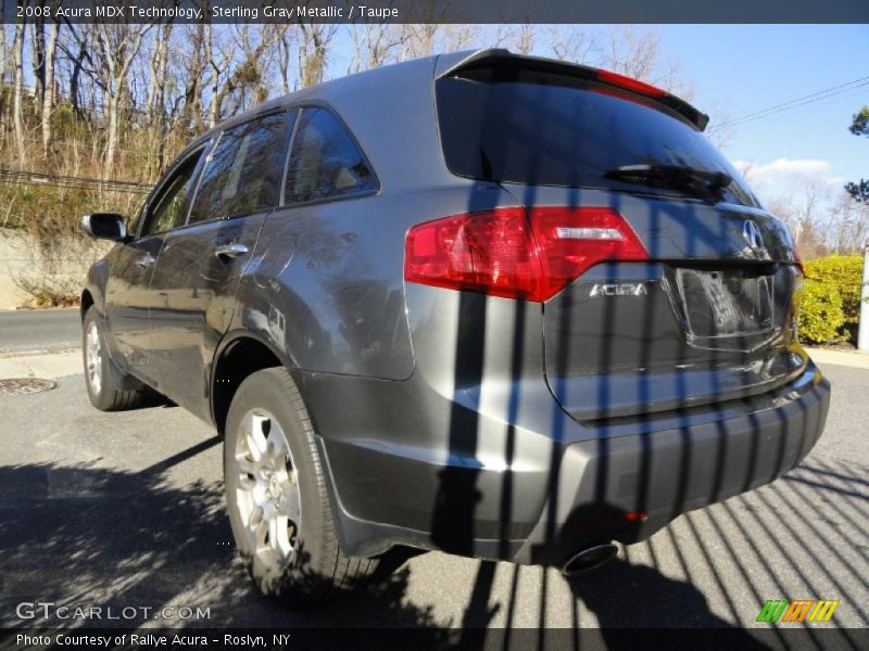Sterling Gray Metallic / Taupe 2008 Acura MDX Technology