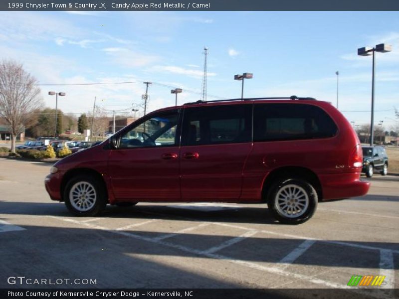 Candy Apple Red Metallic / Camel 1999 Chrysler Town & Country LX