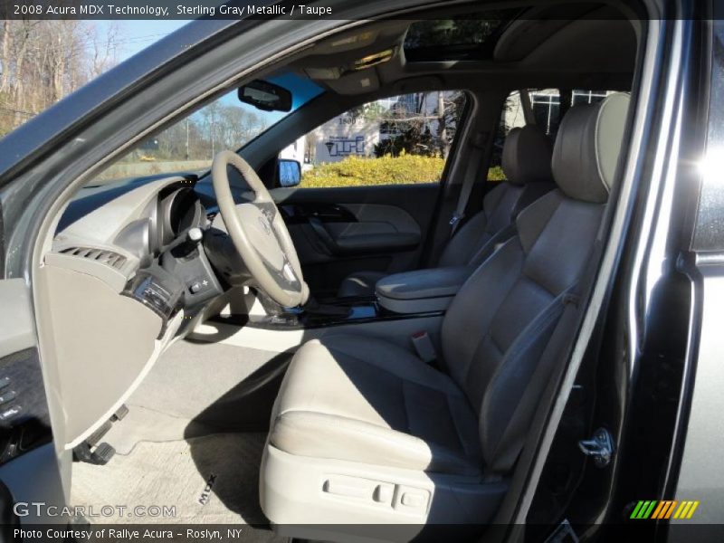 Sterling Gray Metallic / Taupe 2008 Acura MDX Technology