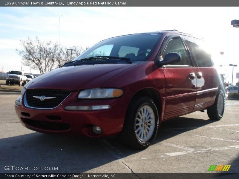 Candy Apple Red Metallic / Camel 1999 Chrysler Town & Country LX