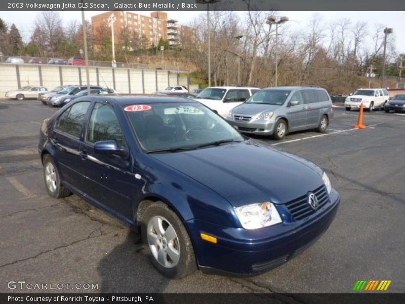 Galactic Blue Metallic / Black 2003 Volkswagen Jetta GLS Sedan