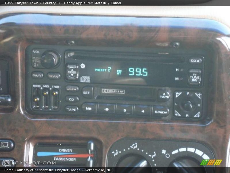 Candy Apple Red Metallic / Camel 1999 Chrysler Town & Country LX