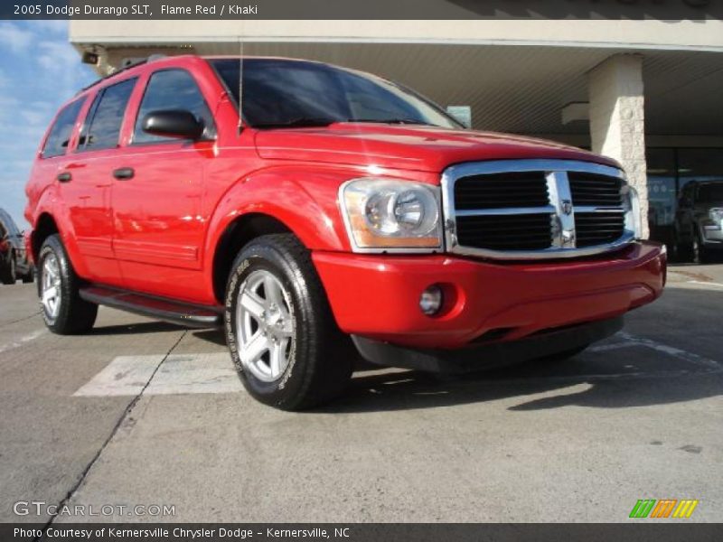 Flame Red / Khaki 2005 Dodge Durango SLT