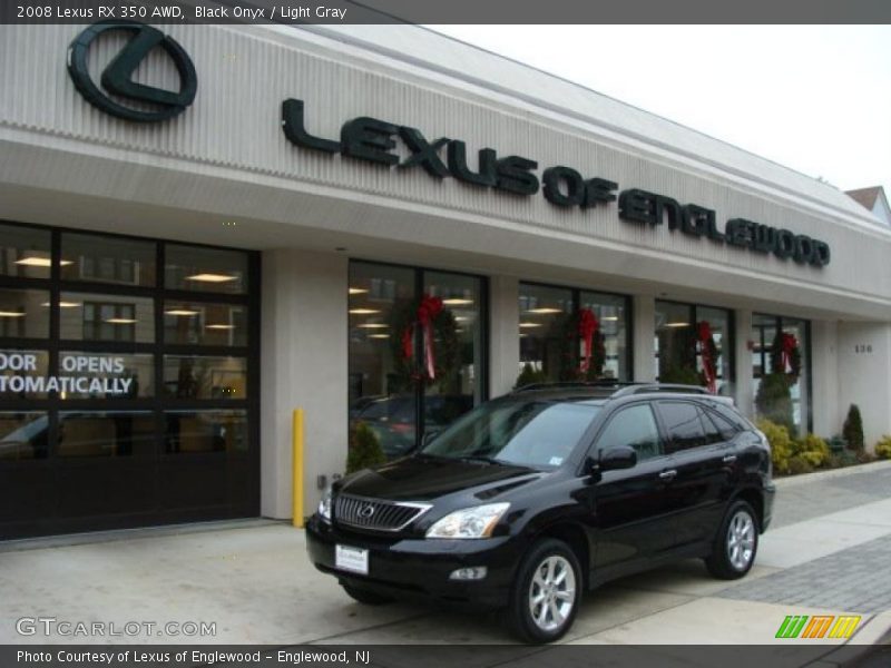 Black Onyx / Light Gray 2008 Lexus RX 350 AWD