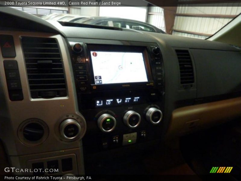 Cassis Red Pearl / Sand Beige 2008 Toyota Sequoia Limited 4WD