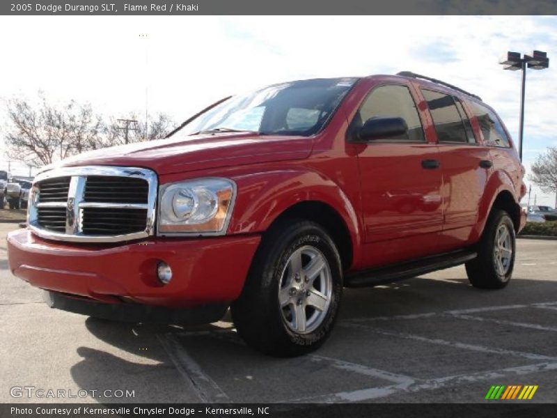 Flame Red / Khaki 2005 Dodge Durango SLT