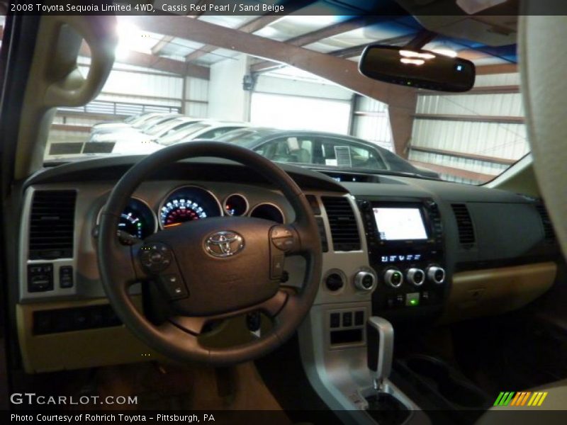 Cassis Red Pearl / Sand Beige 2008 Toyota Sequoia Limited 4WD
