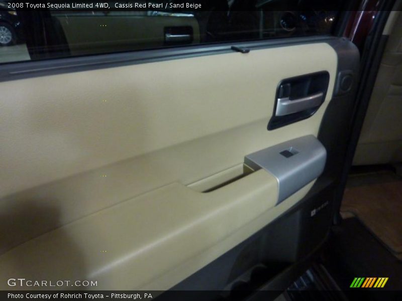 Cassis Red Pearl / Sand Beige 2008 Toyota Sequoia Limited 4WD
