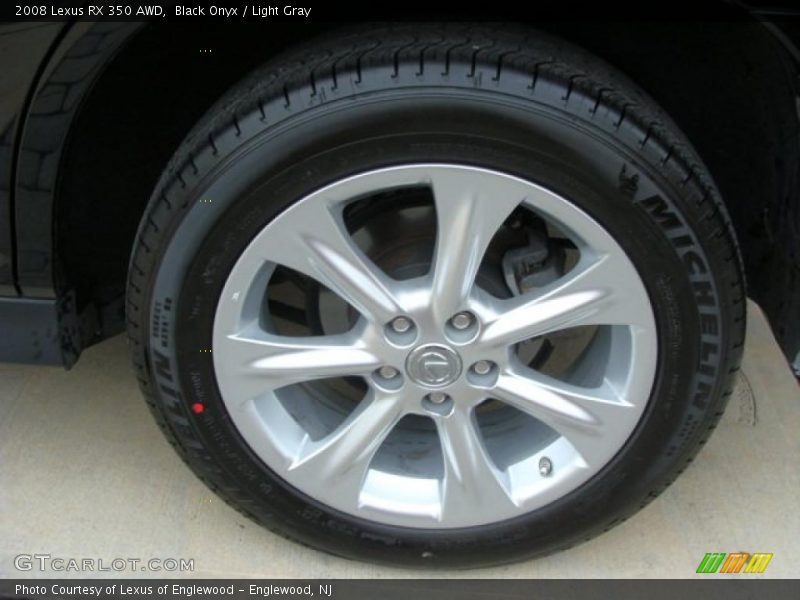 Black Onyx / Light Gray 2008 Lexus RX 350 AWD
